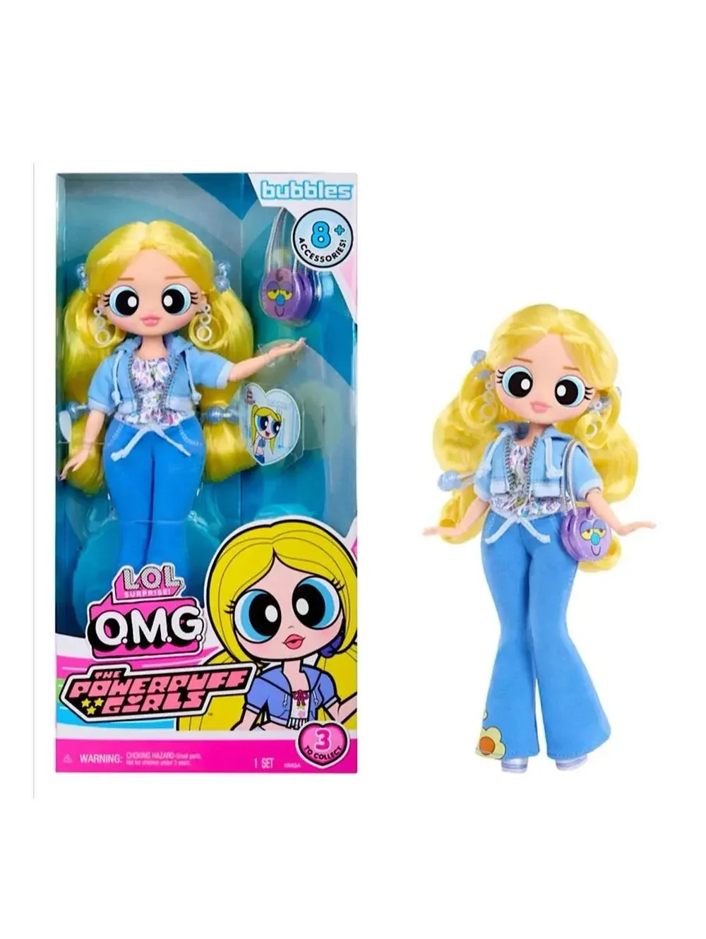 LOL SURPRISE OMG POWERPUFF GIRLS DOLL - BUBBLES